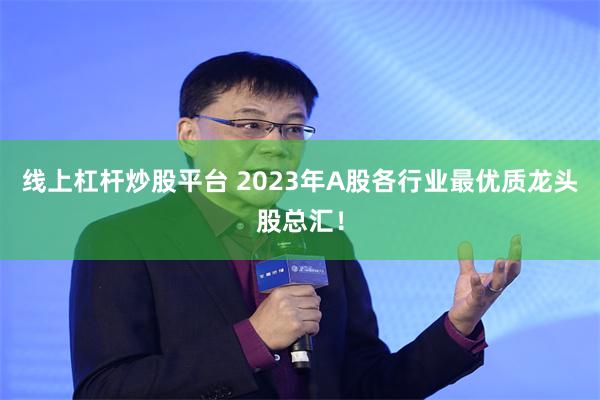 线上杠杆炒股平台 2023年A股各行业最优质龙头股总汇！