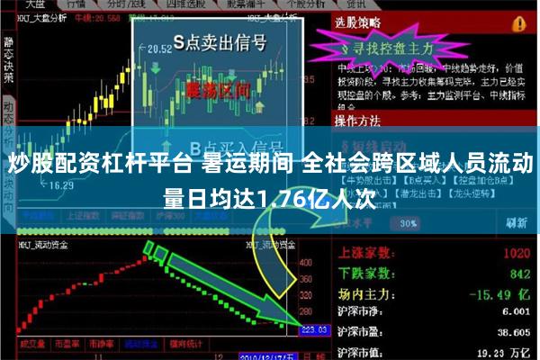 炒股配资杠杆平台 暑运期间 全社会跨区域人员流动量日均达1.76亿人次